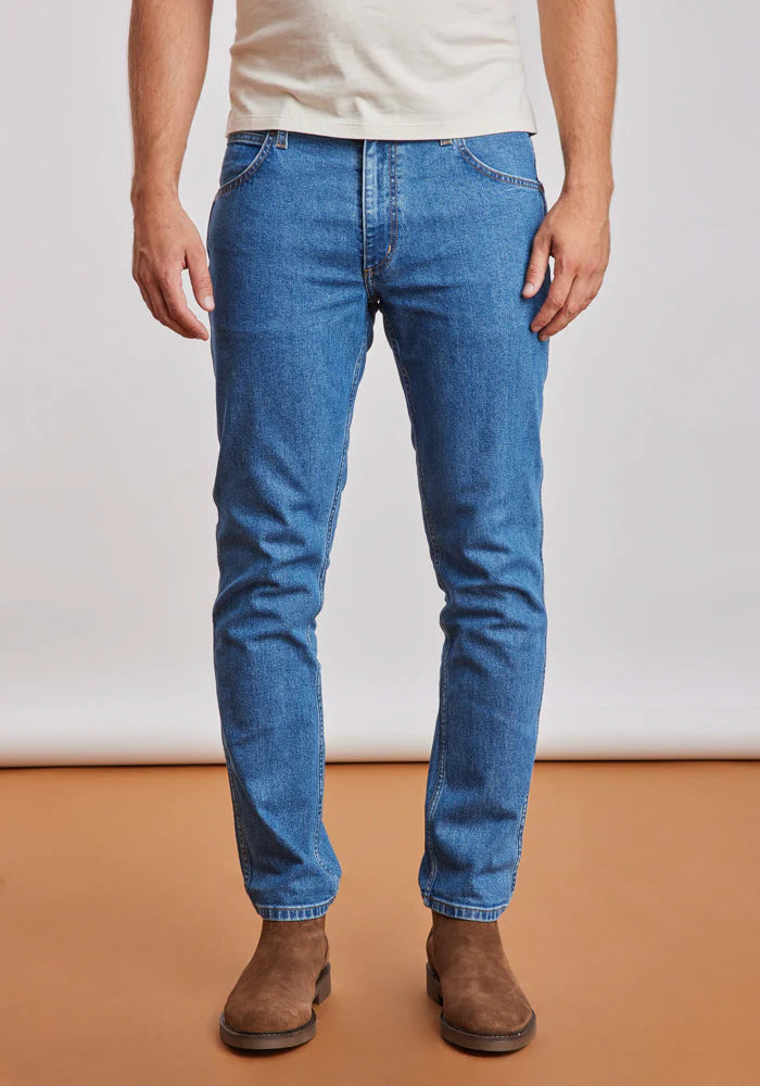 Jeans Hombre Regular Azul