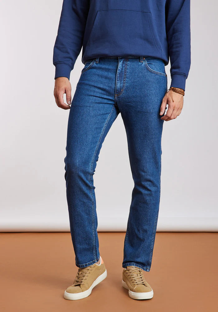 Jeans Hombre Regular Azul Oscuro