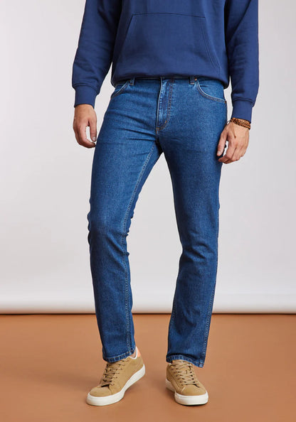 Jeans Hombre Regular Azul Oscuro