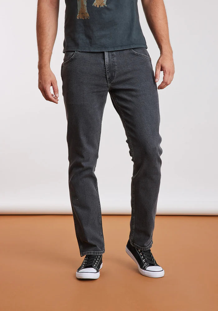 Jeans Hombre Regular Straight Grafito