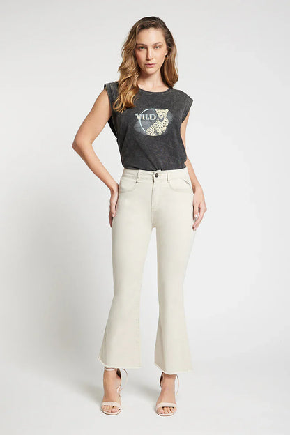 Jeans Mujer Flare 5107 Arena