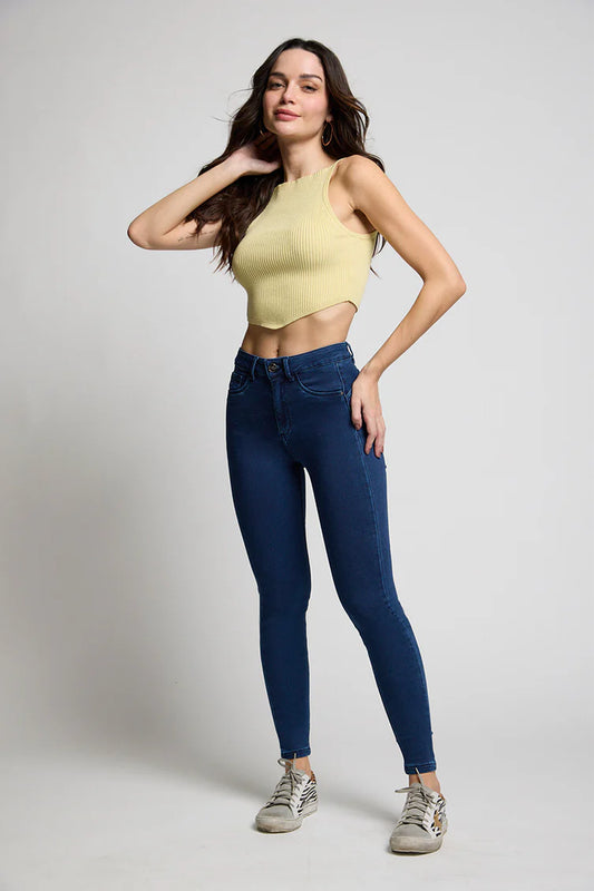 Jeans Mujer High Waist Pitillo 4325 Azul