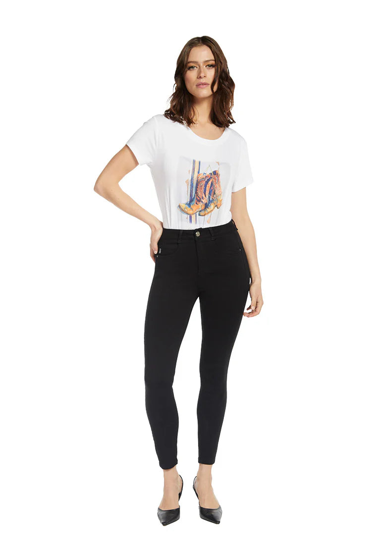 Jeans Mujer Tiro Alto Pitillo 2730 Negro