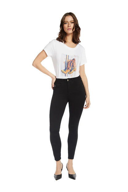 Jeans Mujer Tiro Alto Pitillo 2730 Negro