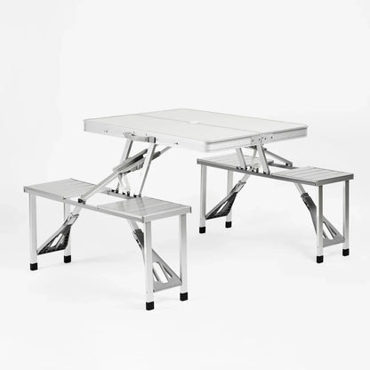 Mesa De Aluminio Plegable Dyne 4 Personas Camping