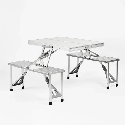 Mesa De Aluminio Plegable Dyne 4 Personas Camping