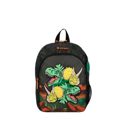 Mochila Escolar Niño Kinder Dino Olive