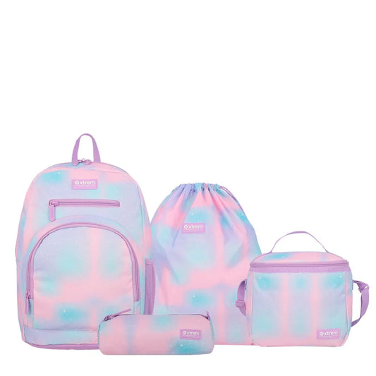 Mochila + Estuche + Lonchera Multipack Niña Estrellas Multicolor