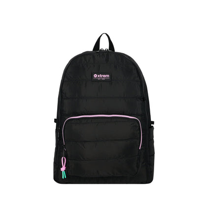 Mochila Para Notebook Mujer  14" Hamilton Negra-Lila