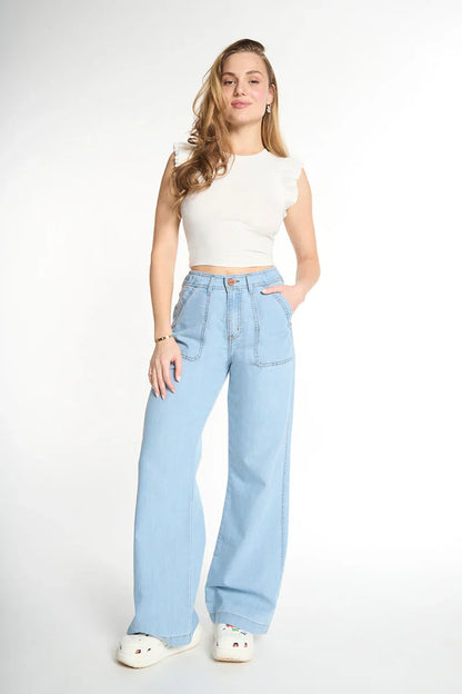 Pantalon Mujer 4908 Celeste