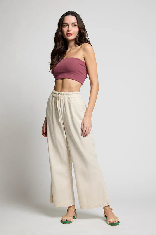 Pantalon Mujer Lino 5262 Beige