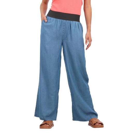 Pantalon Palazzo Tencel Jeans Claro