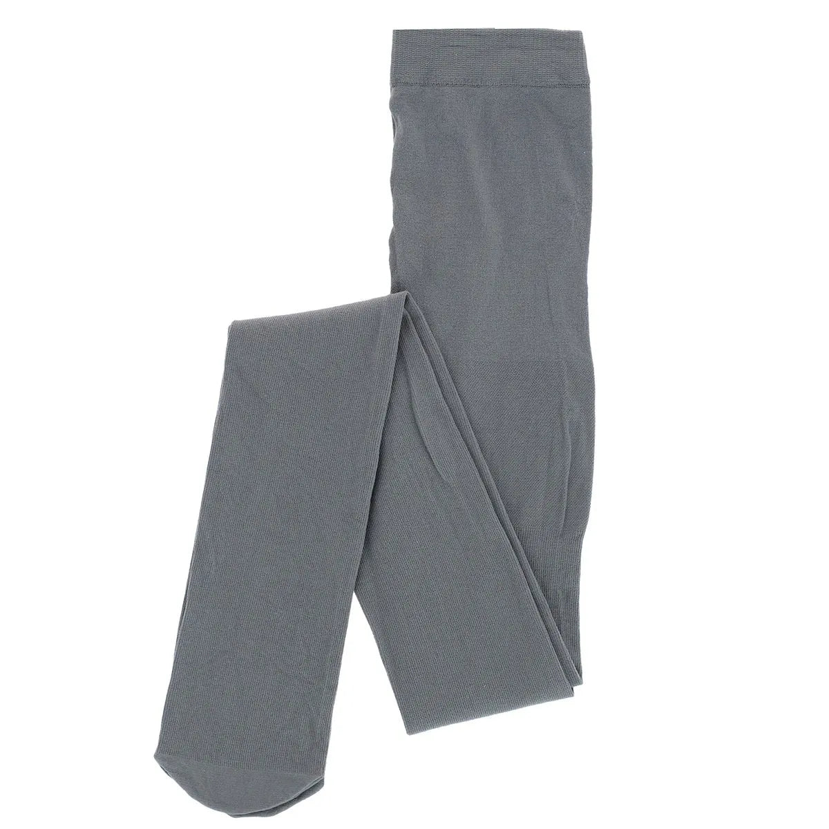 Panty Niña Escolar Acanalado Plomo