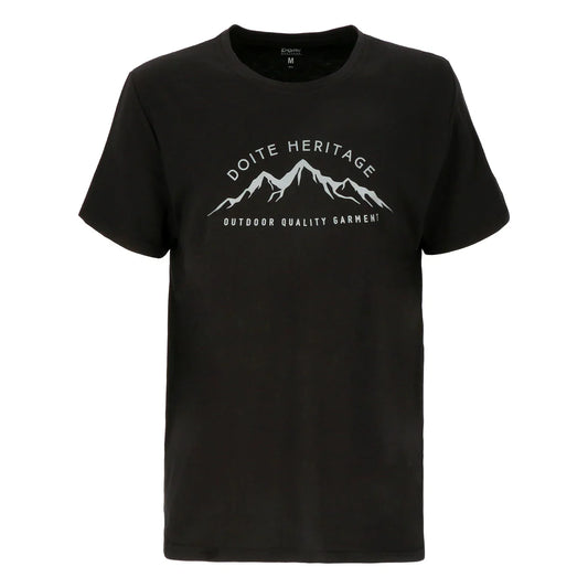 Polera Hombre Manga Corta Mountain Logo Black