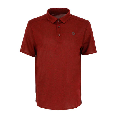 Polera Hombre Polo Deportiva Manga Corta Lava Burdeo