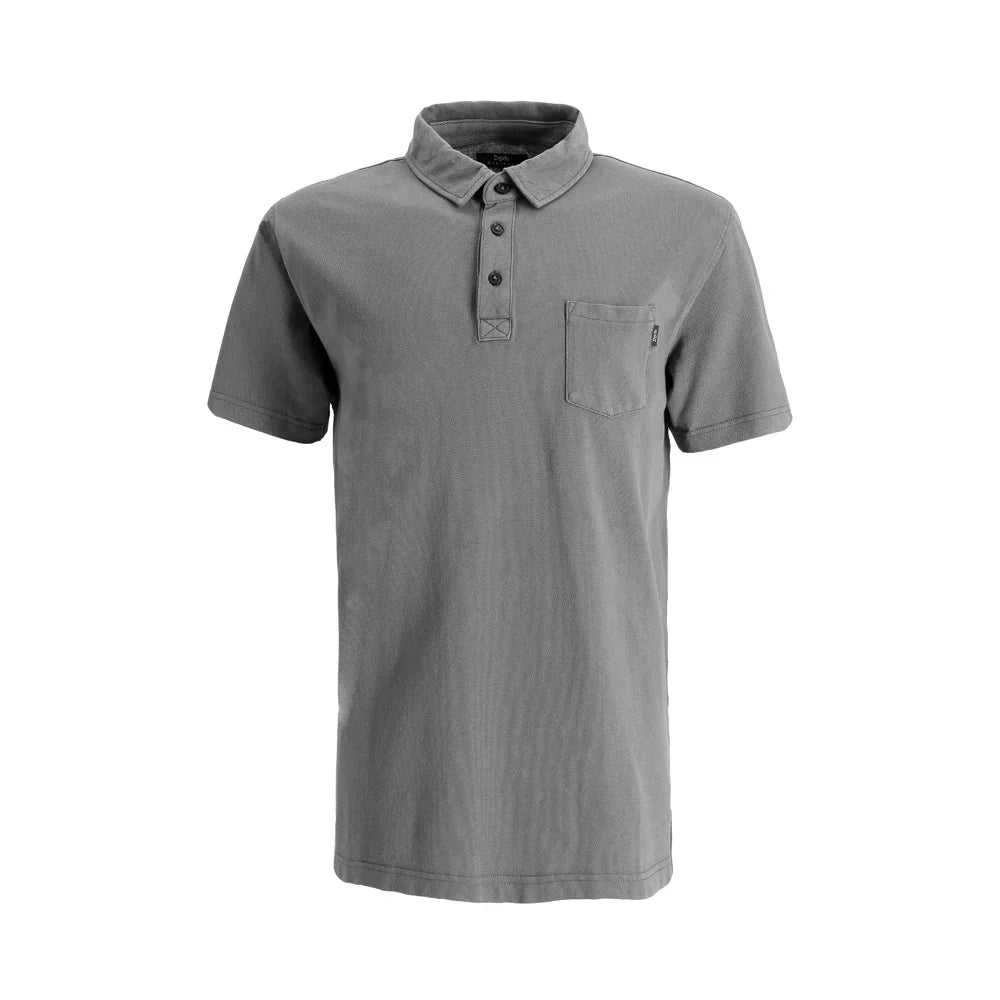 Polera Hombre de Algodon Manga Corta Acadia Gris