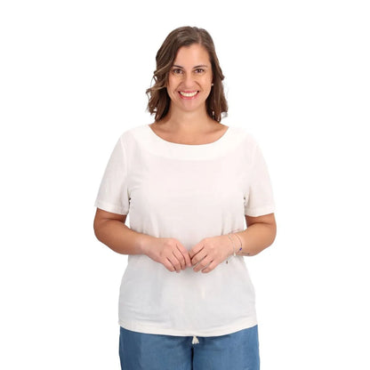 Polera Mujer Modal Ivory