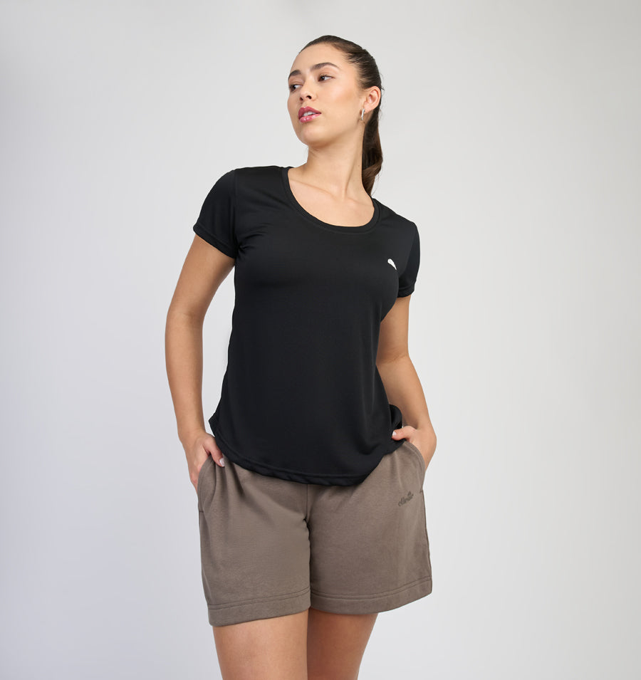 Polera Mujer Deportiva Estrella Negro