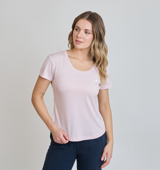 Polera Mujer Deportiva Estrella Rosado