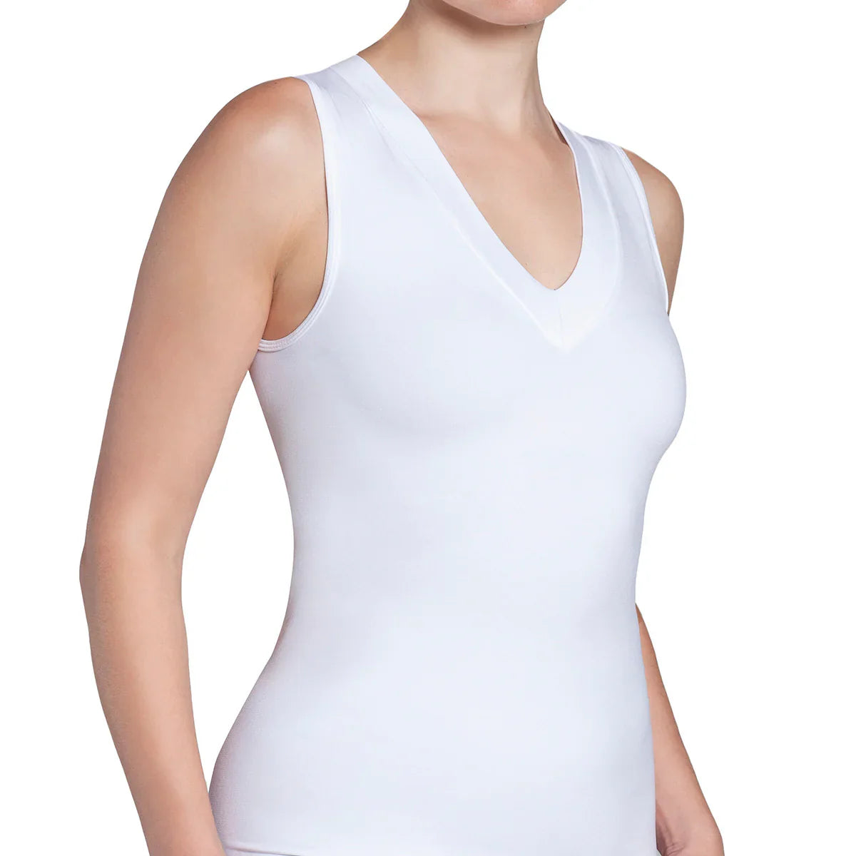 Polera Mujer Esencial Regata Blanco