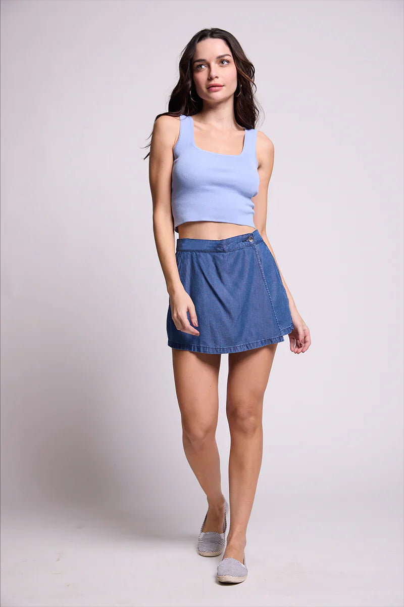 Short Falda Mujer 5093 Azul