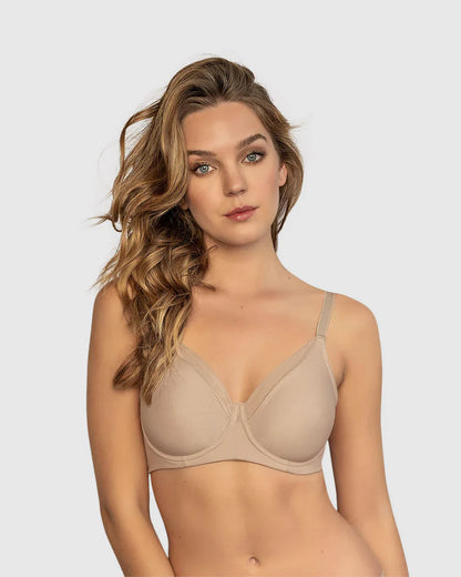 Sostén Mujer Clásico De Soporte Con Arco Natural Support Café Claro