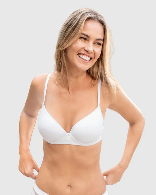 Sostén Mujer Con Arco Natural Look Blanco