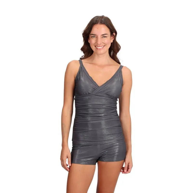 Tankini Mujer Pantaleta Modelante Acero