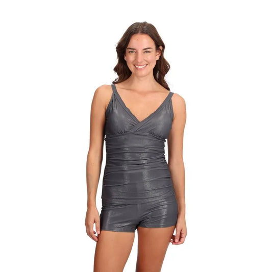 Tankini Mujer Pantaleta Modelante Acero