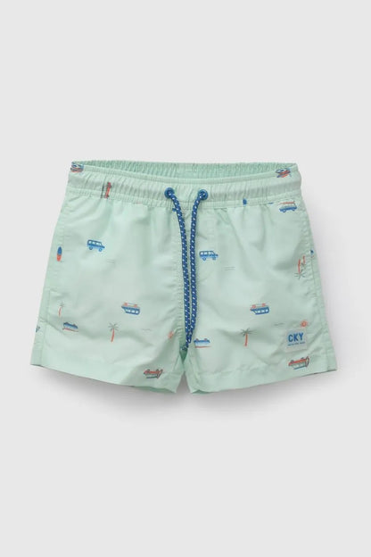 Traje De Baño Niño UV Verde