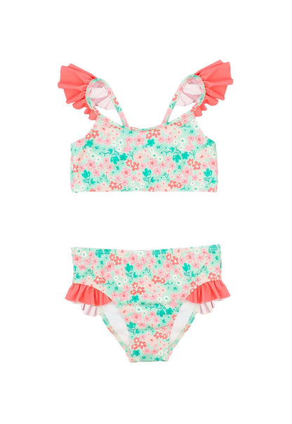 Traje de Baño de Niña Verde Claro