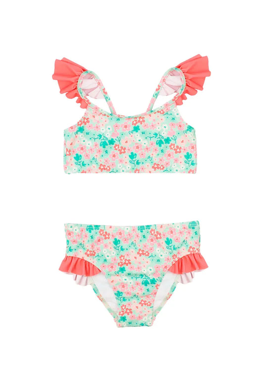 Traje de Baño de Niña Verde Claro