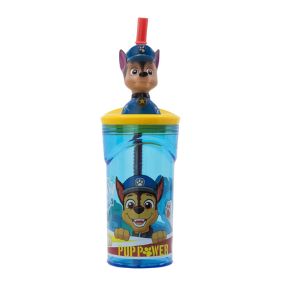 Vaso Paw Patrol Toma jugo  Figura 3d Azul 360ml