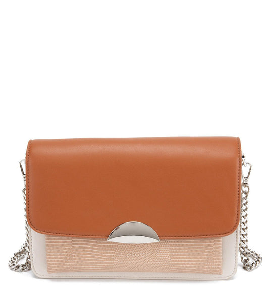 Cartera Mujer Retro Con Tapa Pequeña Capuccino