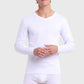 Camiseta Hombre Bipack Cuello en V Blanco