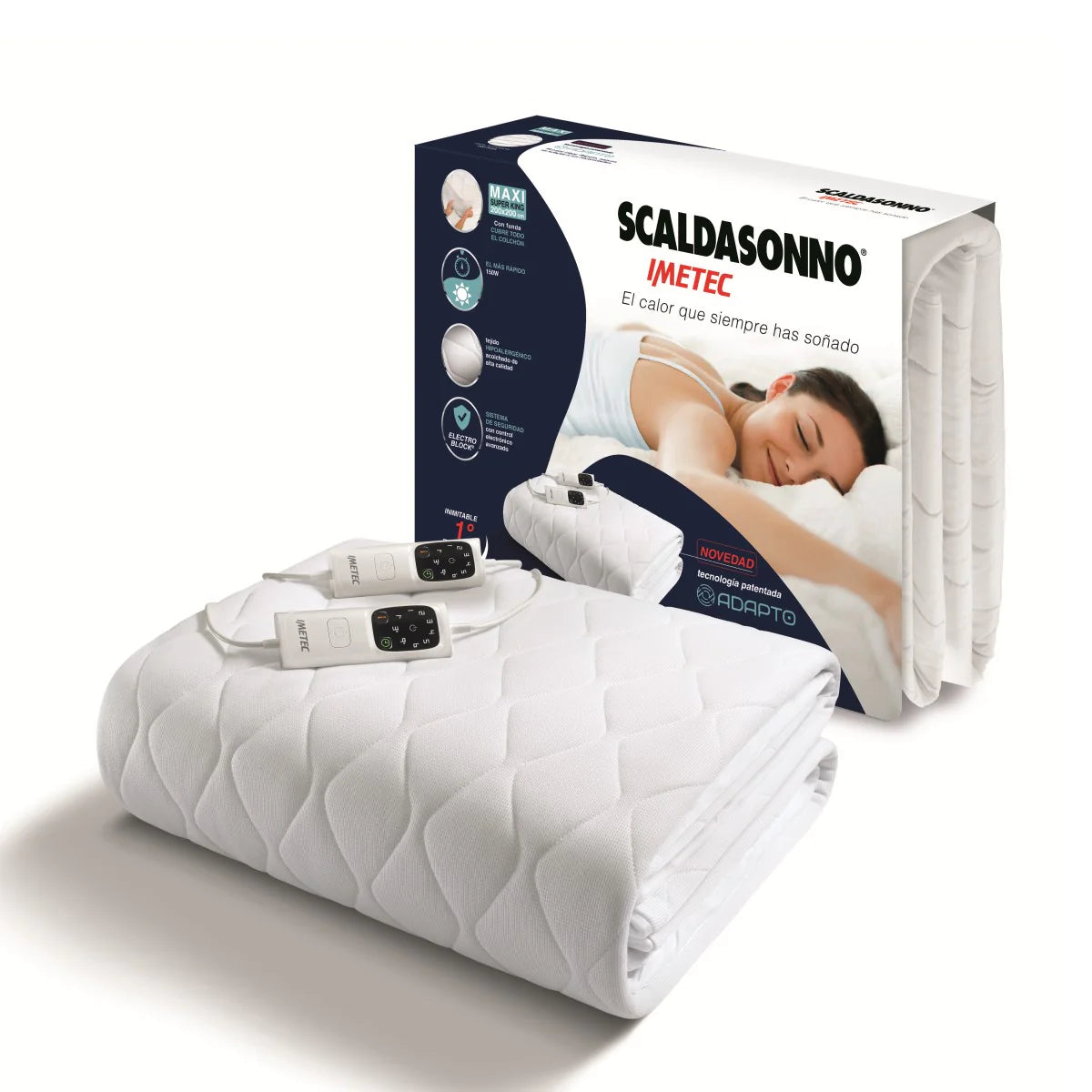 Calienta Cama Super King Maxi Adapto 200x200 cm