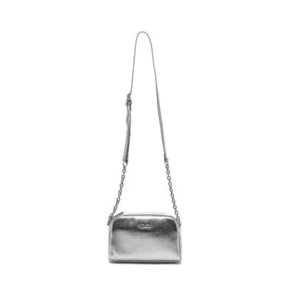 Cartera Mujer Bandolera Pequeña Plateado