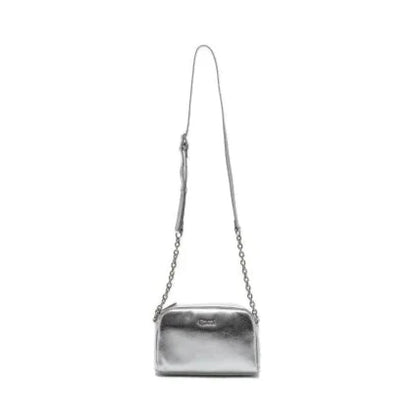 Cartera Mujer Bandolera Pequeña Plateado