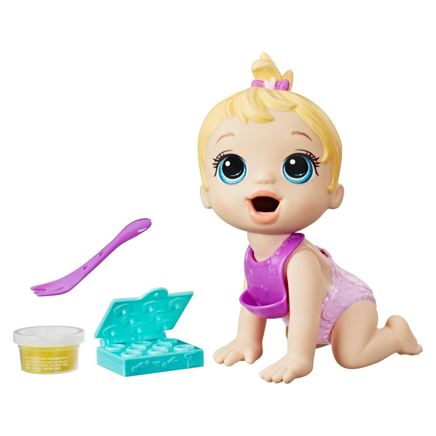 Muñeca Bebé Hora De Comer Rubia Baby Alive