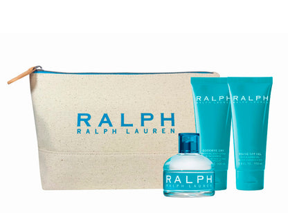 Set Perfume Mujer Ralph EDT 100 ml + Body Lotion 100 ml + Shower Gel 100 ml