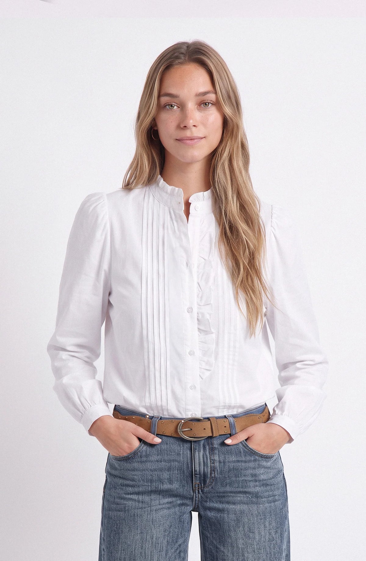Blusa Mujer Vuelo Frontal White