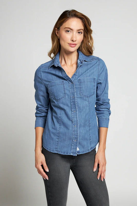 Camisa Mujer Denim 5119 Azul