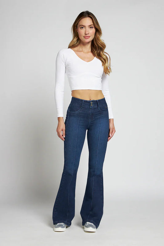 Jeans Mujer Flare 5029 Azul