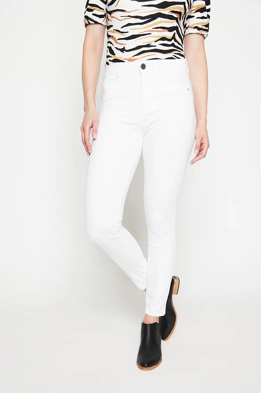 Jeans Mujer High Waist Pitillo 4328 Blanco