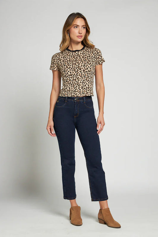 Jeans Mujer Mom Slim Push In 5031 Azul