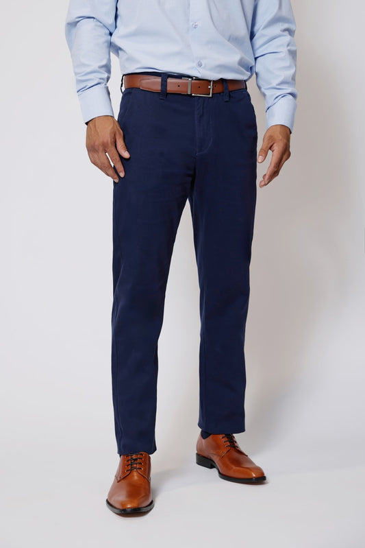 Pantalon Hombre Algodón Spandex Navy
