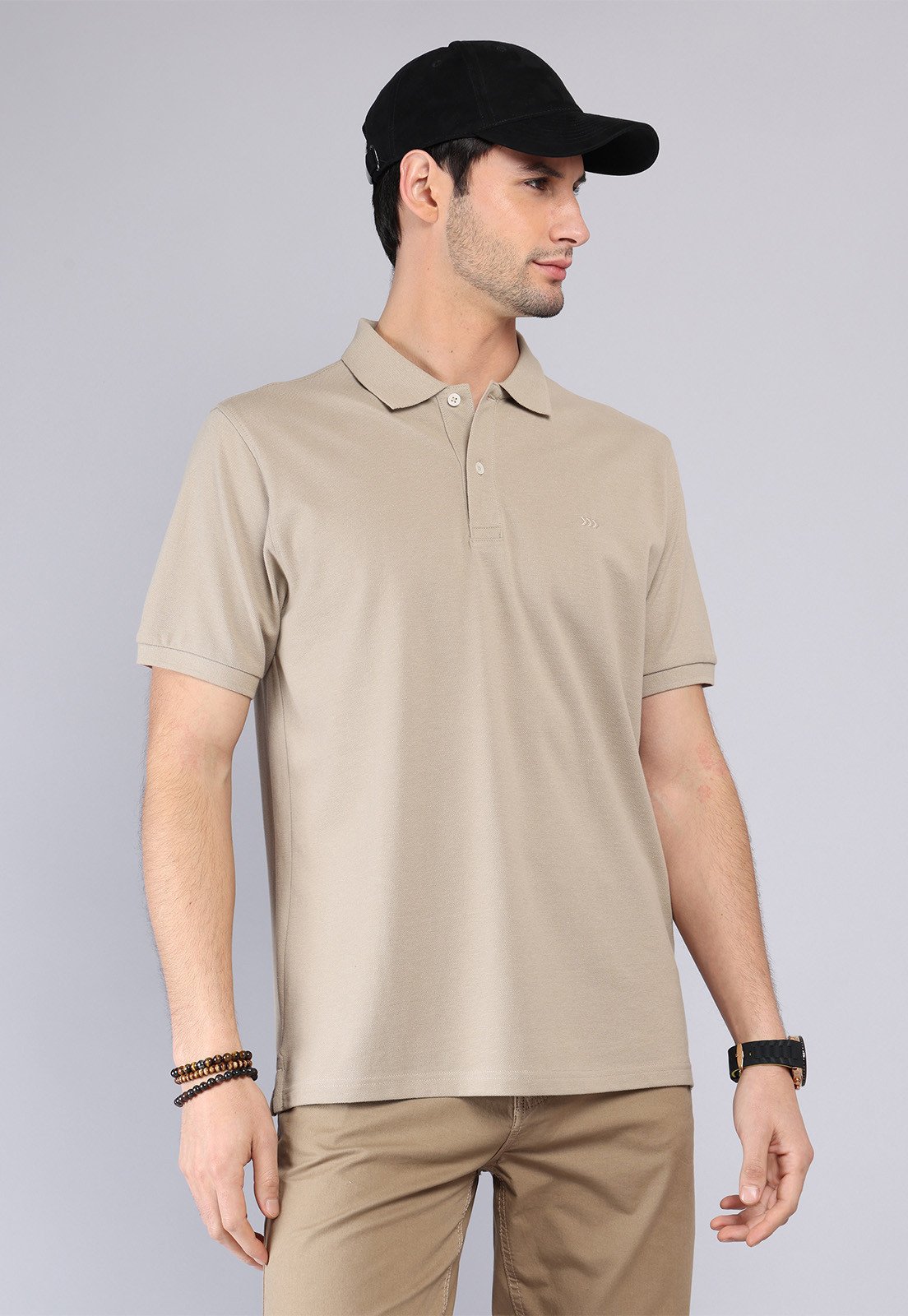 Polera Hombre Pique Manga Corta Arena