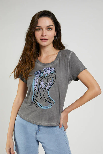 Polera Mujer Cowboy 4812 Gris
