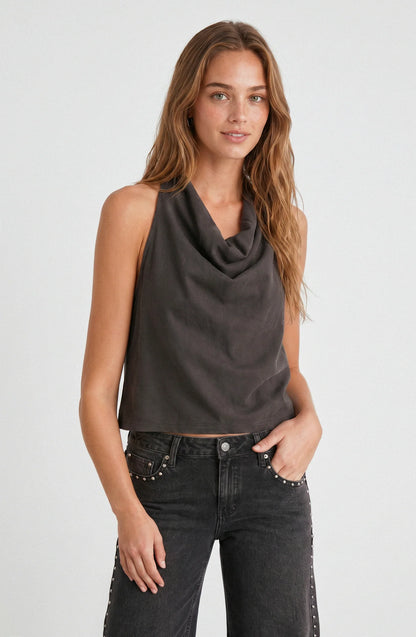 Top Mujer Halter Brown