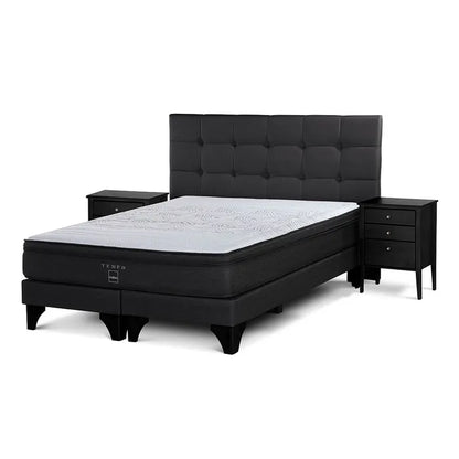 Combo Cama Tempo 2 Plazas + Muebles Issey